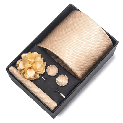 Valentines Gifts For Him Silk Necktie Set With Cufflinks