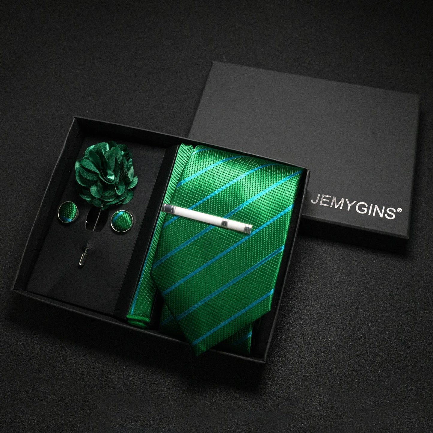 Valentines Gifts For Him Paisley Silk Tie Set With Cufflinks