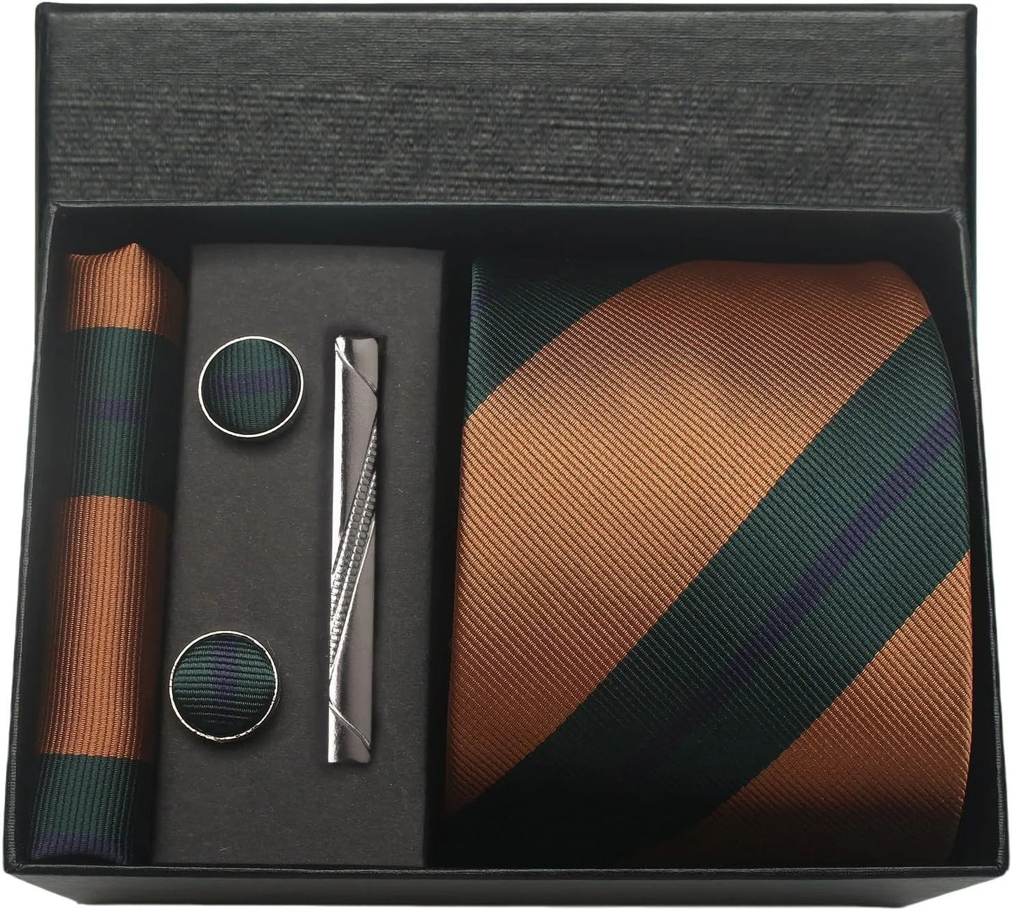Valentines Gifts For Him Silk Necktie Set With Cufflinks