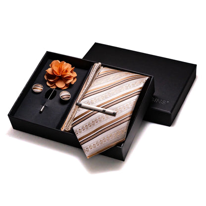 Valentines Gifts For Him Silk Tie Set With Cufflinks