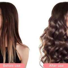 Foldable LCD 3-Barrel Ceramic Hair Curler for Waves