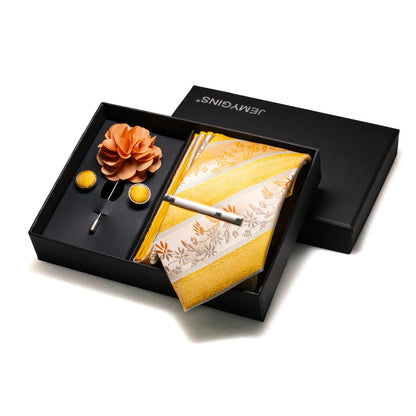 Valentines Gifts For Him Silk Tie Set With Cufflinks