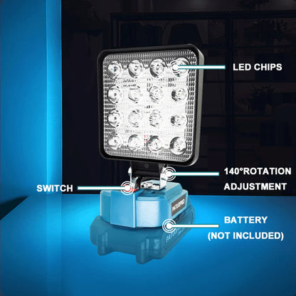 Portable Cordless LED Work Light for Makita Battery 1005007166073791-al