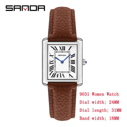Valentines Gifts For Him Roman Numeral Quartz Leather Strap Watch
