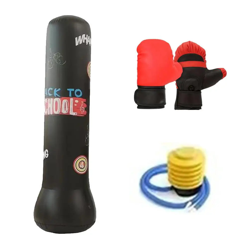 1.2/1.6M Children'S Inflatable Punching Bag Gym Fitness Boxing Training Sandbag Stress Toys For Adults Thickened Tumbler