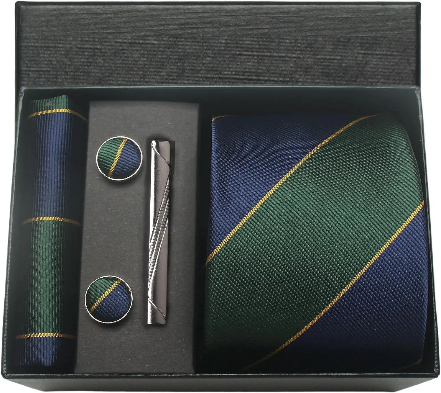 Valentines Gifts For Him Silk Necktie Set With Cufflinks