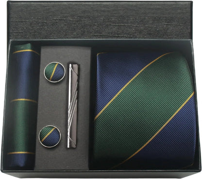 Valentines Gifts For Him Silk Necktie Set With Cufflinks