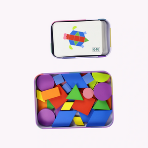 Wooden Pattern Blocks Toddler Puzzles