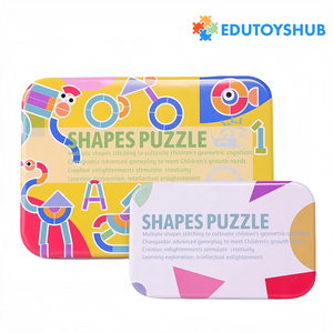 Wooden Pattern Blocks Toddler Puzzles