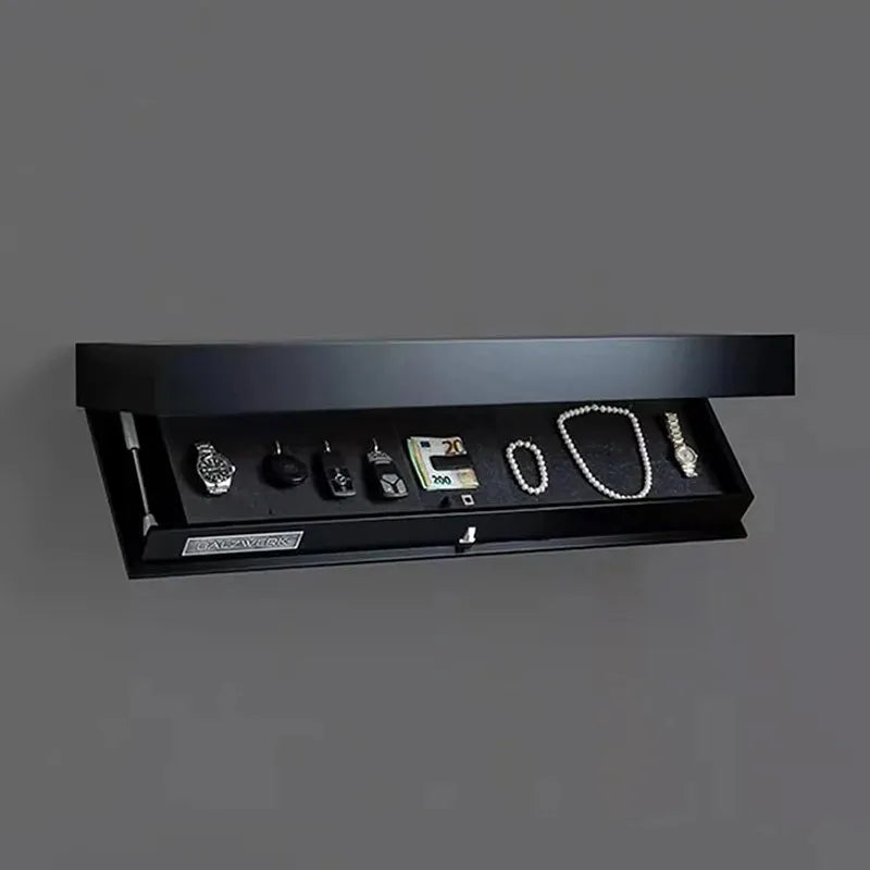 Concealed Wall Shelf With Hidden Compartment Storage