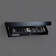 Concealed Wall Shelf With Hidden Compartment Storage