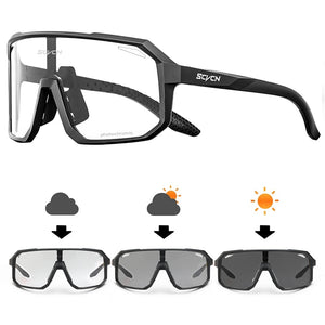 Cycling Glasses Photochromic Sunglasses Men Women Mountain Bike Road Eyewear Bicycle Riding Outdoor Sports Hiking Goggles