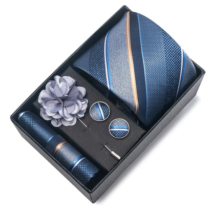 Valentines Gifts For Him Silk Necktie Set With Cufflinks