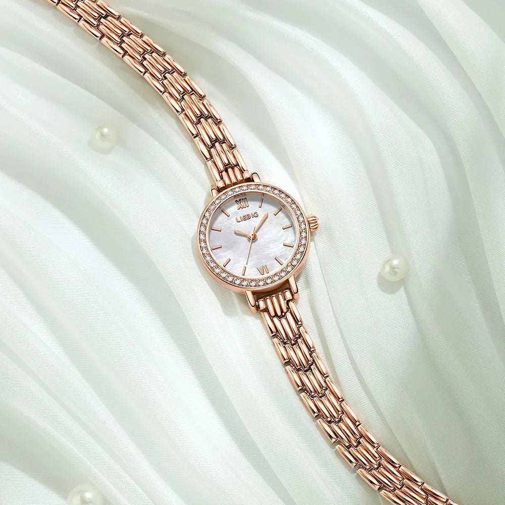Quartz Elegance Women'S Gold Watch 25Mm