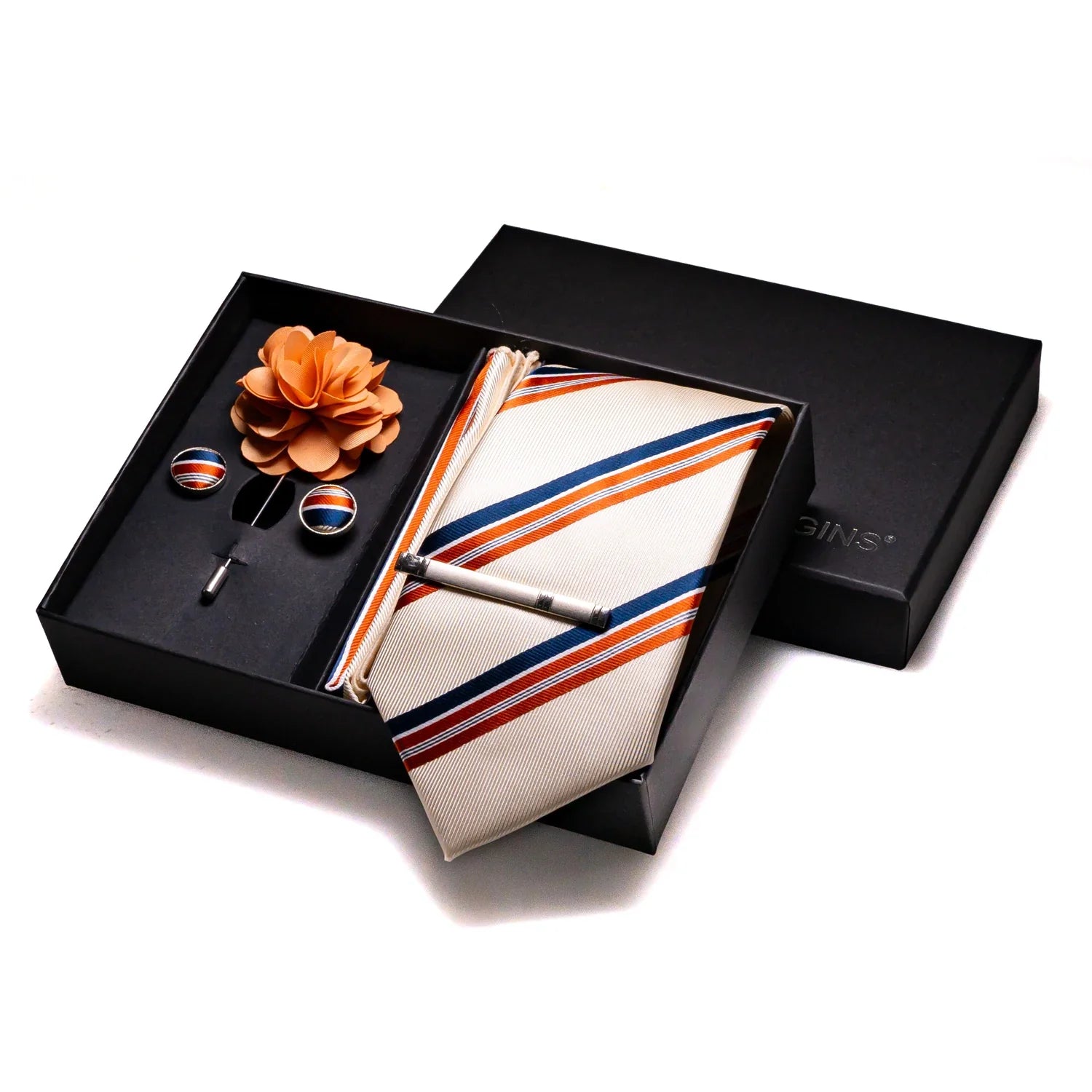 Valentines Gifts For Him Silk Tie Set With Cufflinks