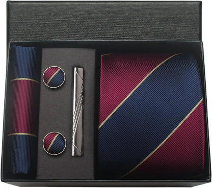 Valentines Gifts For Him Silk Necktie Set With Cufflinks