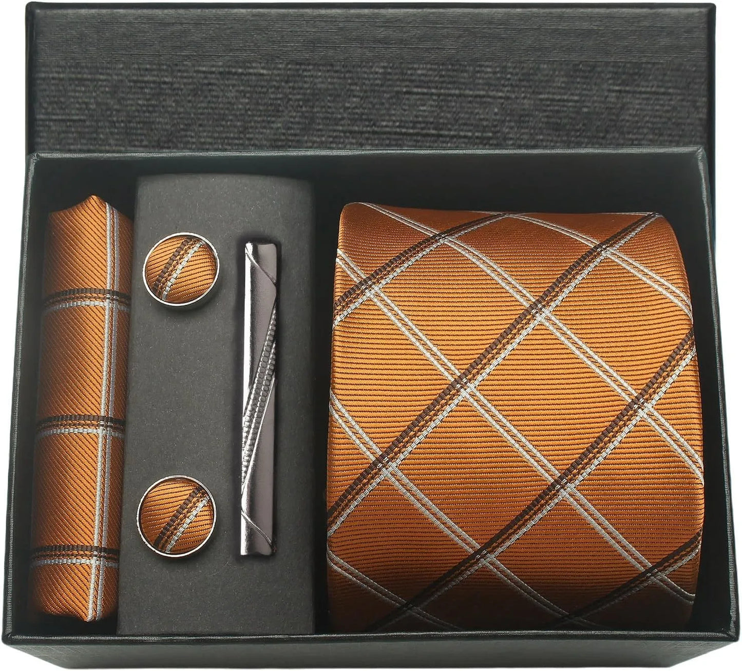 Valentines Gifts For Him Silk Necktie Set With Cufflinks
