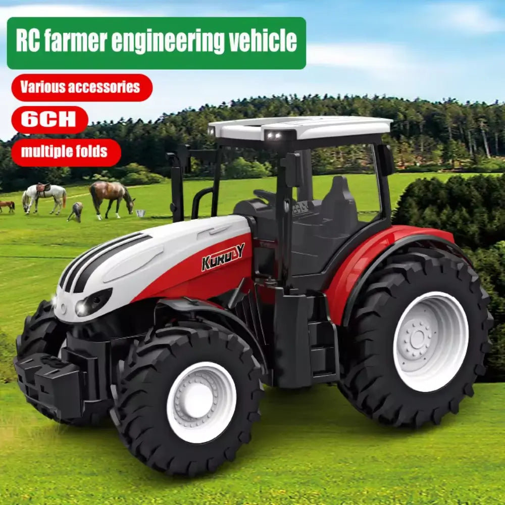 Rc Farm Tractor - 2.4G Remote Control Construction Vehicle