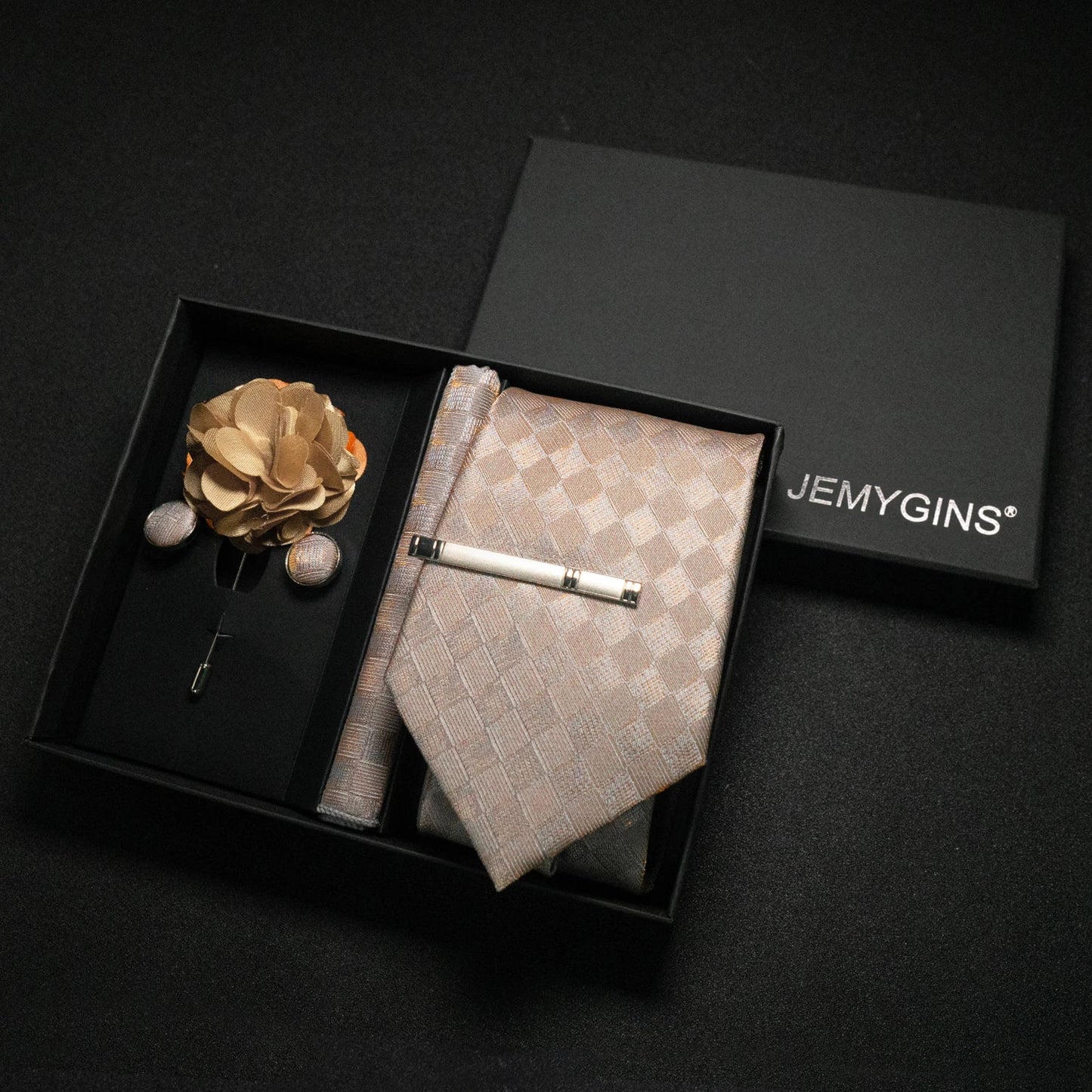 Valentines Gifts For Him Paisley Silk Tie Set With Cufflinks