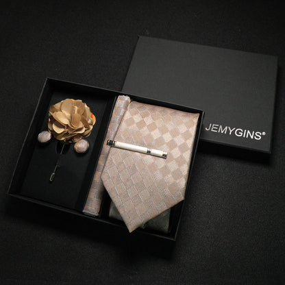 Valentines Gifts For Him Paisley Silk Tie Set With Cufflinks