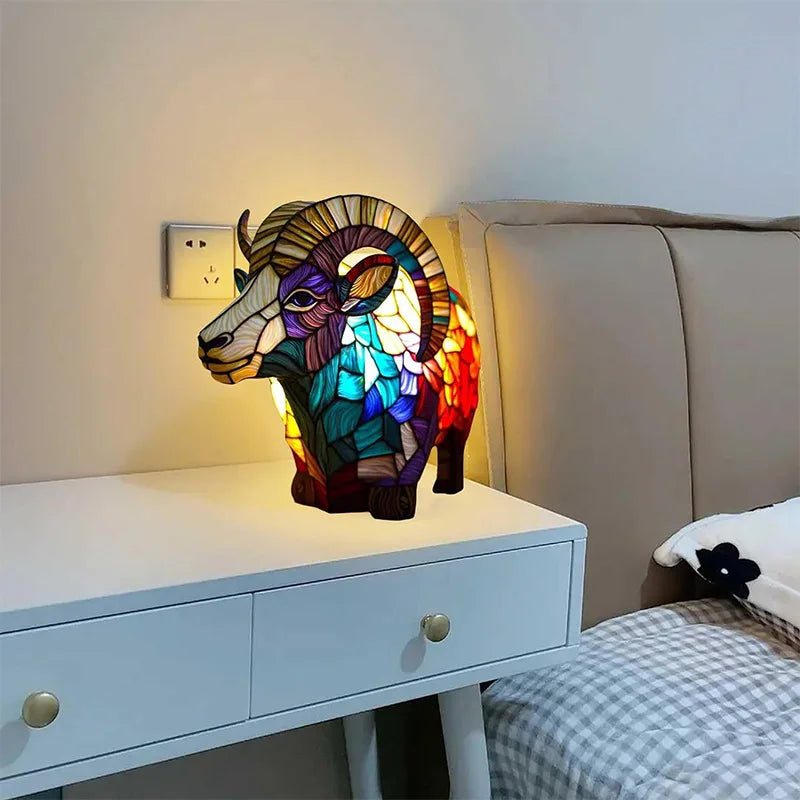 3D Resin Animal Table Lamp Home Decor Light