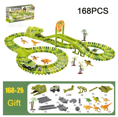 Dinosaur Adventure Roller Coaster Set