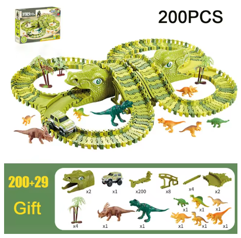 Dinosaur Adventure Roller Coaster Set