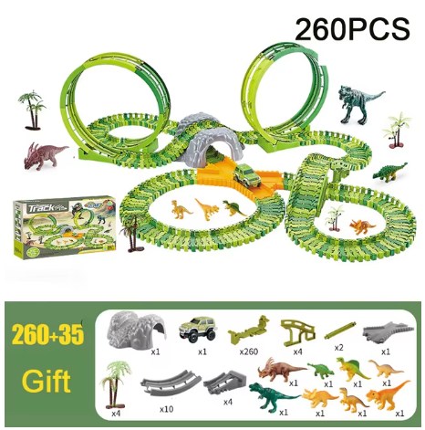 Dinosaur Adventure Roller Coaster Set