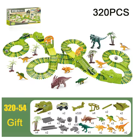 Dinosaur Adventure Roller Coaster Set