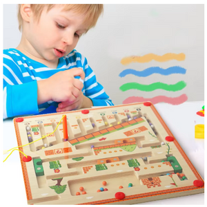 Montessori Magnetic Color And Number Maze