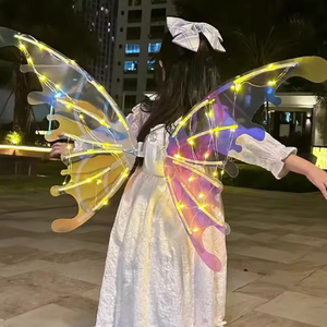 Magicangel Electric Fairy Wings With Music &Amp; Lights – Enchanting Led Butterfly Wings For Kids' Costume Play