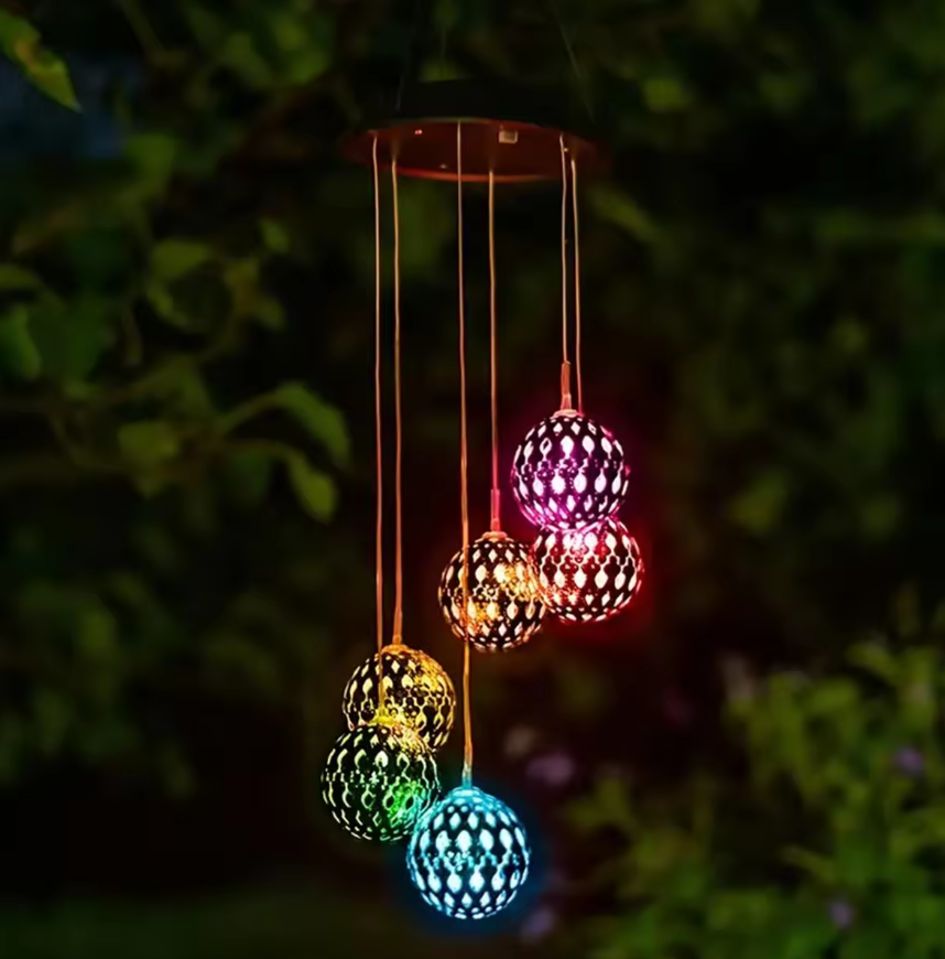 Solar Wind Chime Outdoor Light