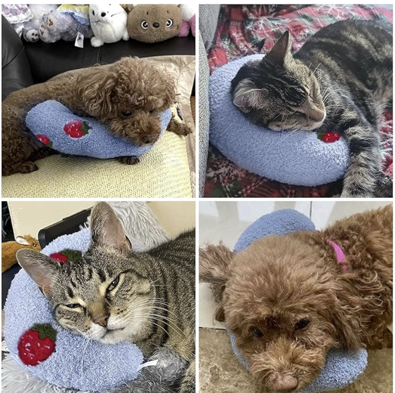 U-Shaped Pet Pillow For Cats And Dogs Sleeping