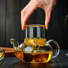 Heat-Resistant Glass Teapot with Filter, 400ml-1000ml