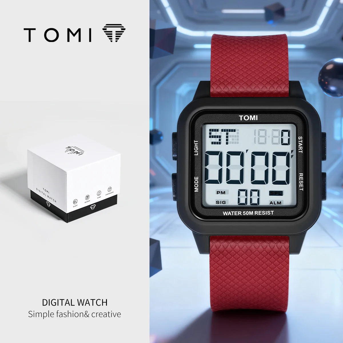 Digital Sports Watch Gift Set Valentines Gifts For Him