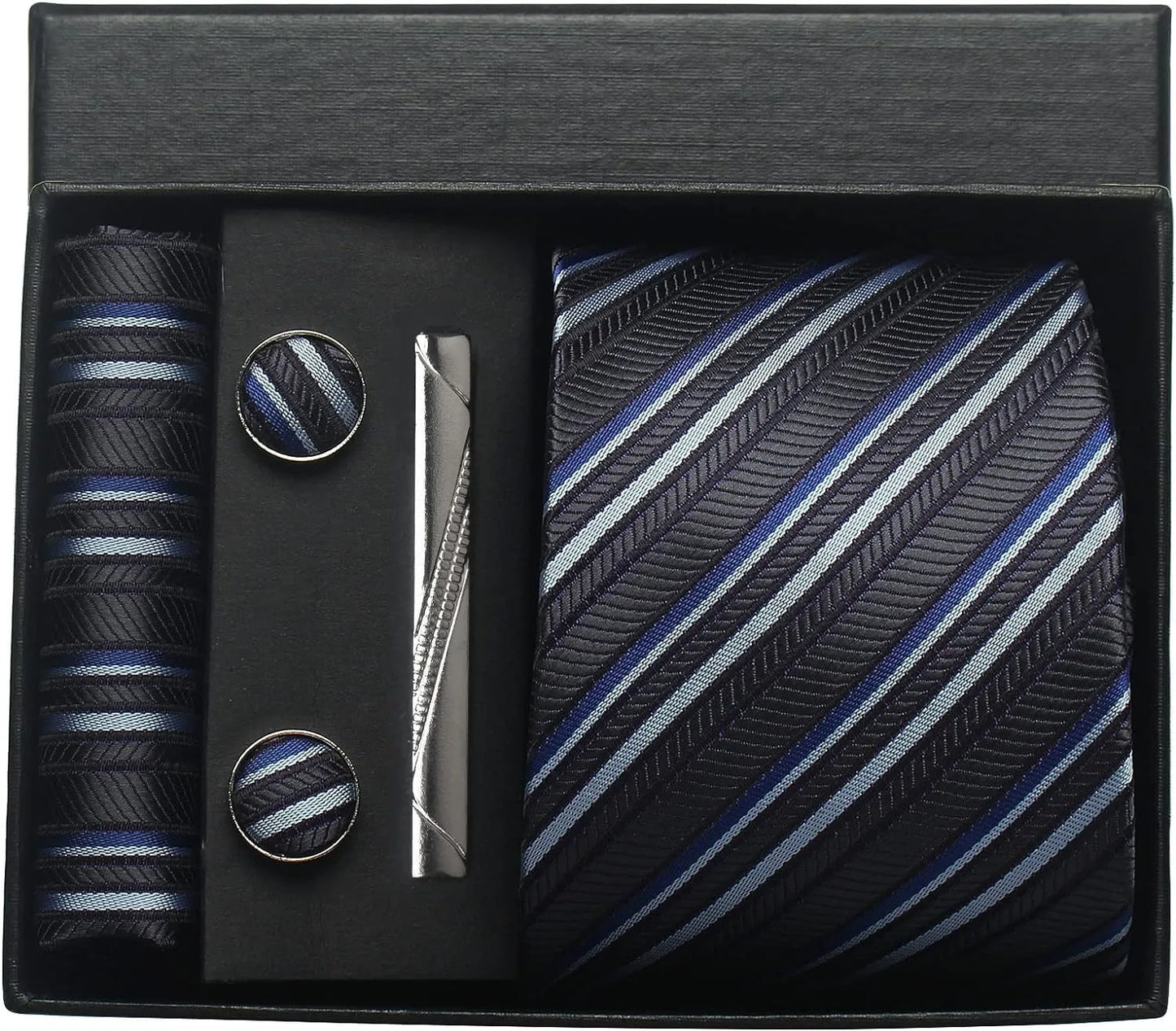 Valentines Gifts For Him Silk Necktie Set With Cufflinks