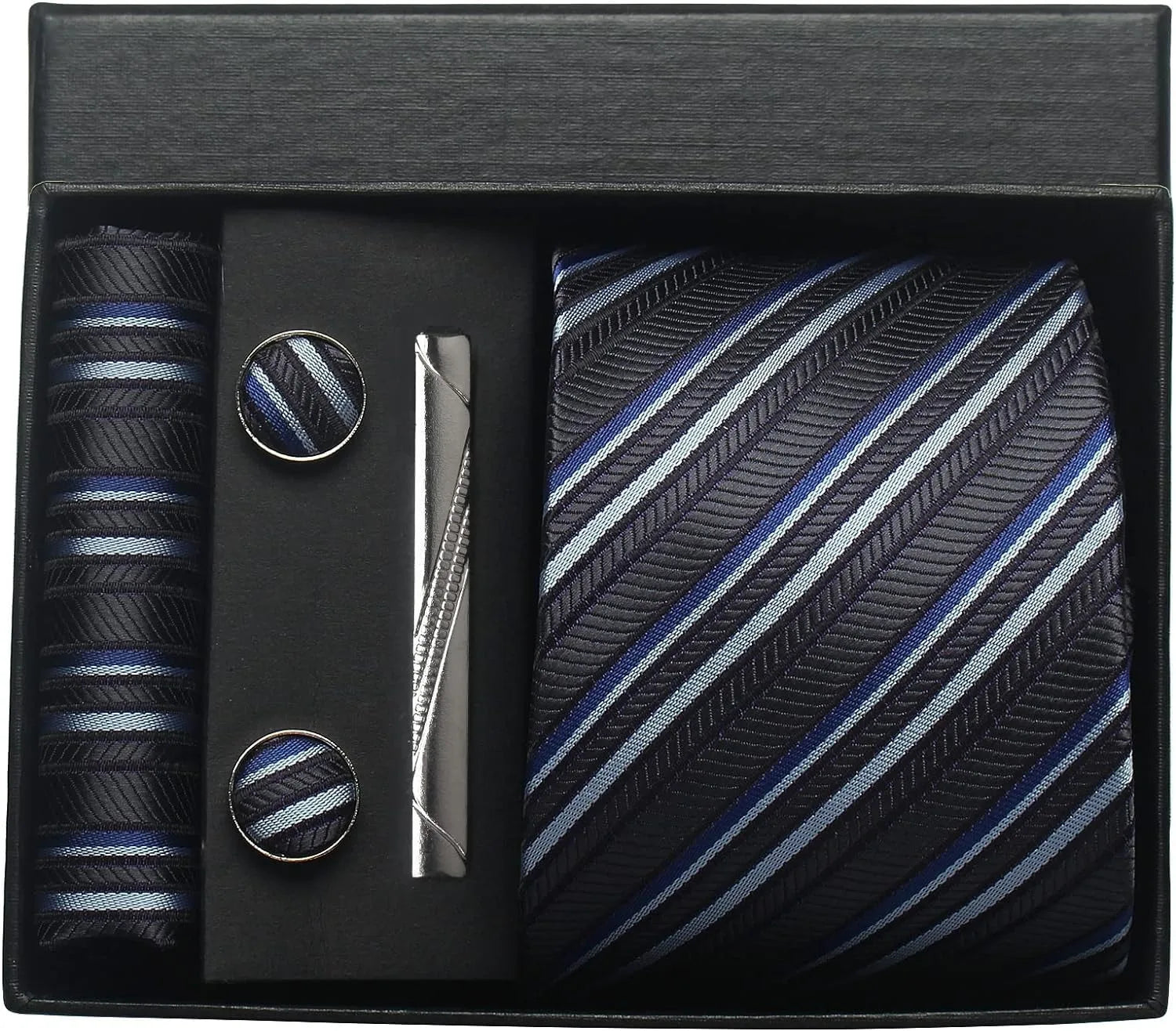 Valentines Gifts For Him Silk Necktie Set With Cufflinks