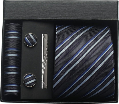 Valentines Gifts For Him Silk Necktie Set With Cufflinks