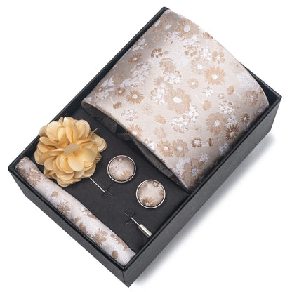 Valentines Gifts For Him Silk Necktie Set With Cufflinks