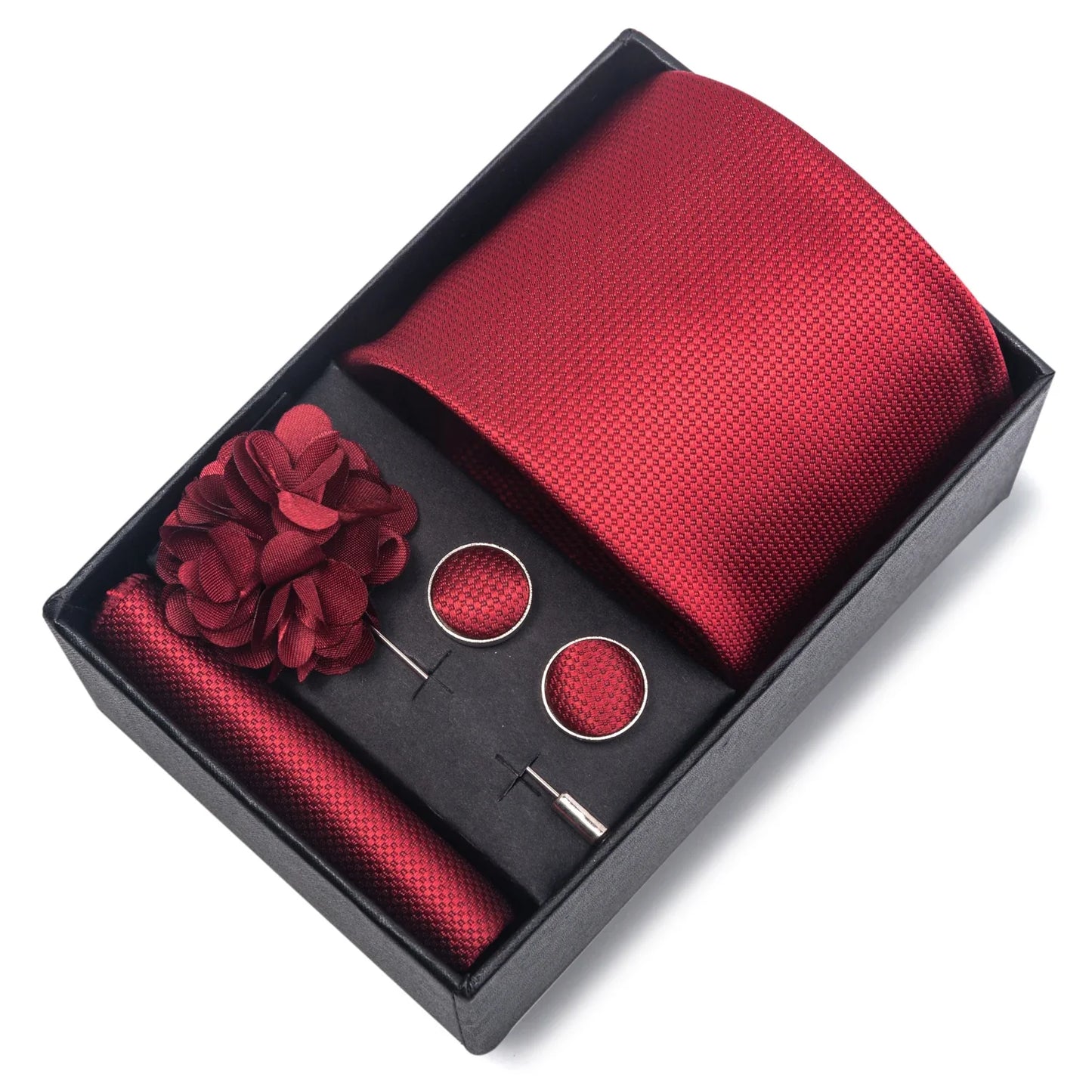 Valentines Gifts For Him Silk Necktie Set With Cufflinks