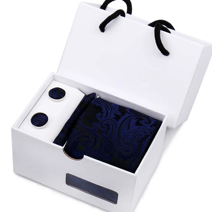 Mens Paisley Tie Gift Set With Box Valentines Gifts For Him
