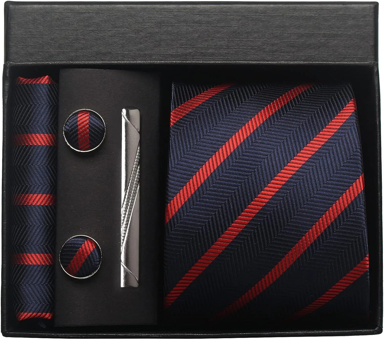 Valentines Gifts For Him Silk Necktie Set With Cufflinks