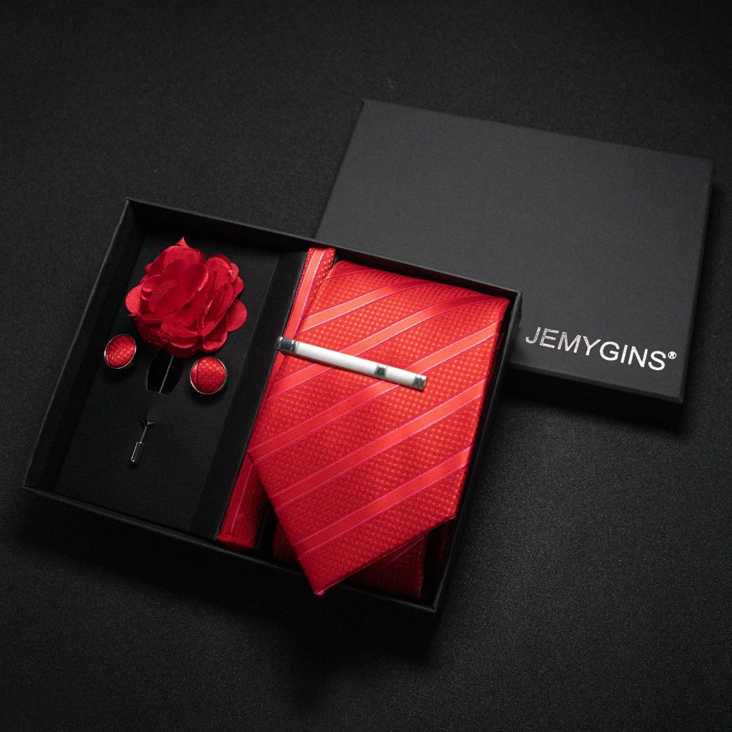 Valentines Gifts For Him Paisley Silk Tie Set With Cufflinks