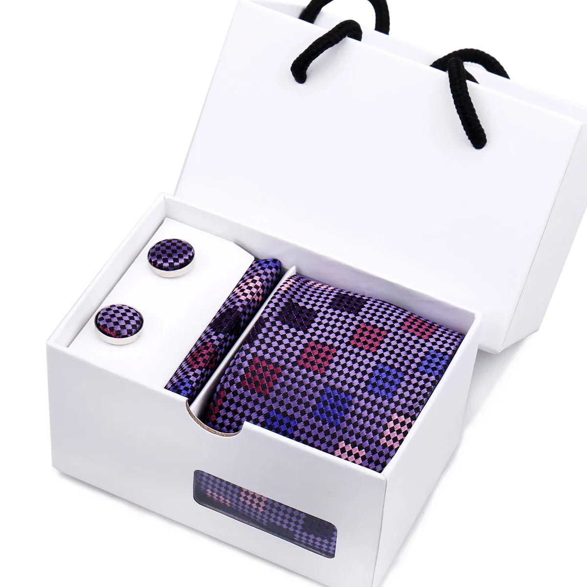 Mens Paisley Tie Gift Set With Box Valentines Gifts For Him