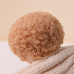 Winter Baby Knitted Beanie With Bear Ear Protection