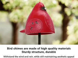 Set 3 Ceramic Bird Wind Chime Song Bell Garden Yard Home Decoration