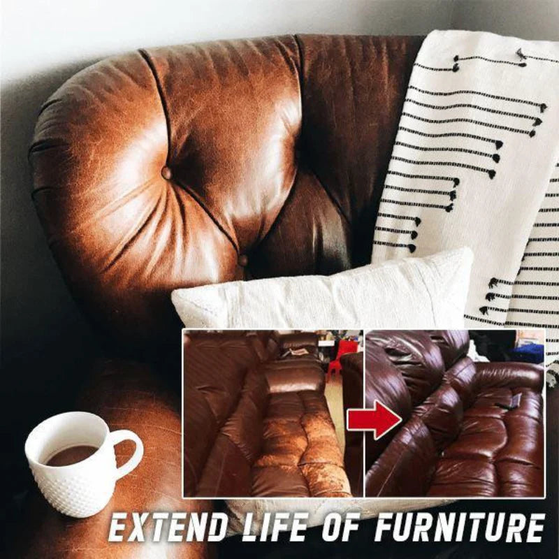 Set of 2 Leather Scratch Repair Cream - Restore and Recolor Balm for Sofas, Bags (9 Colors) 257041