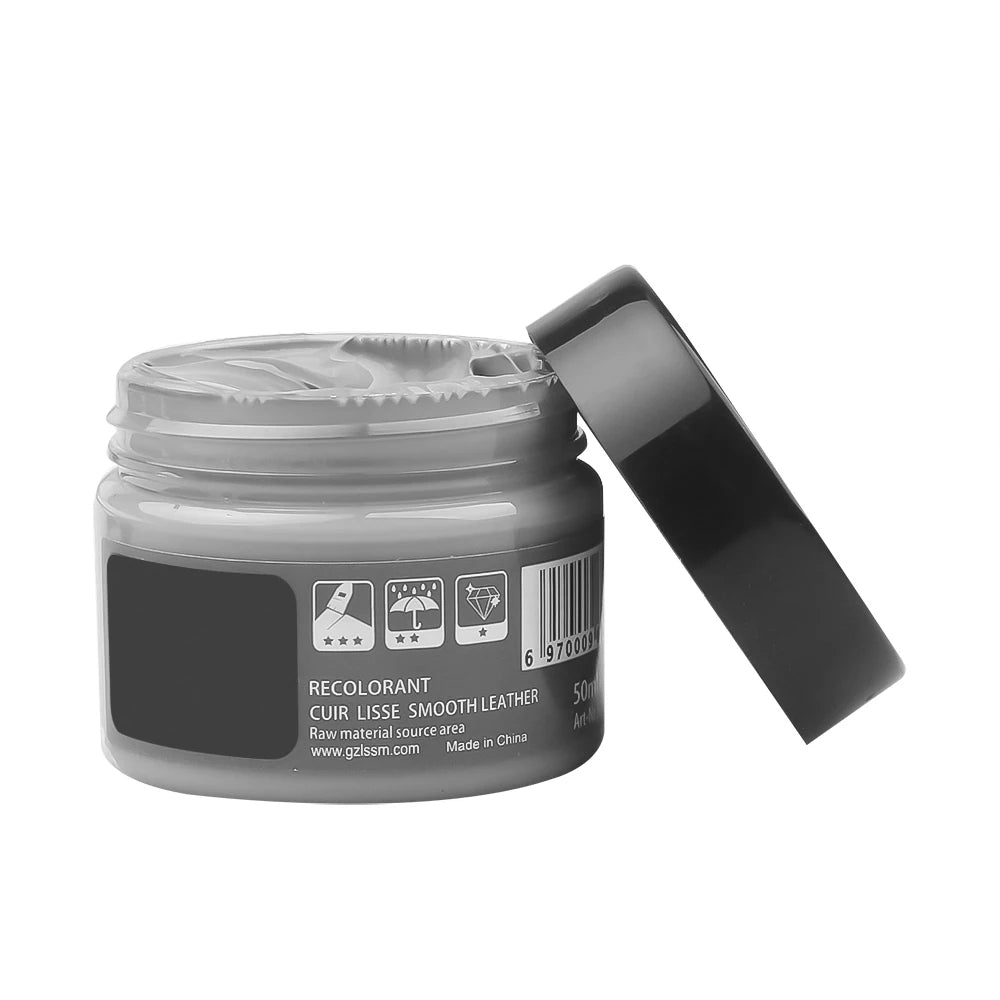 Set of 2 Leather Scratch Repair Cream - Restore and Recolor Balm for Sofas, Bags (9 Colors) 257041