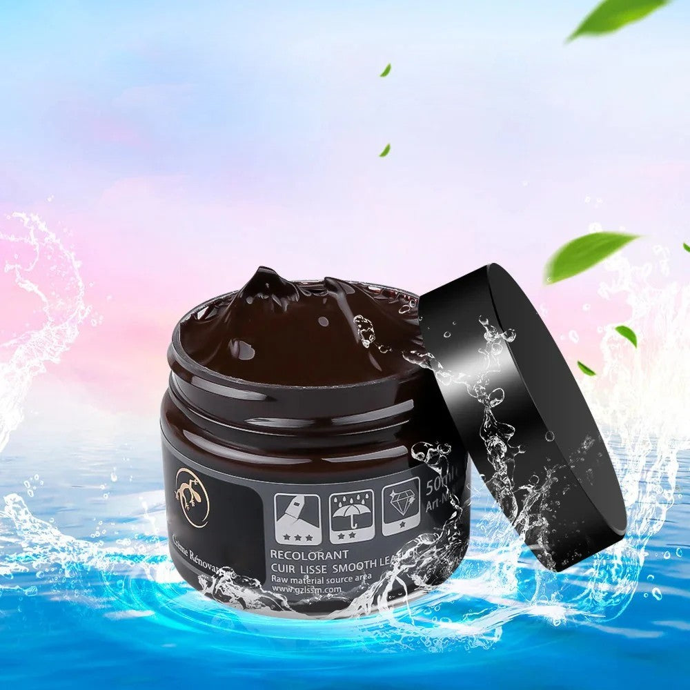 Set of 2 Leather Scratch Repair Cream - Restore and Recolor Balm for Sofas, Bags (9 Colors) 257041