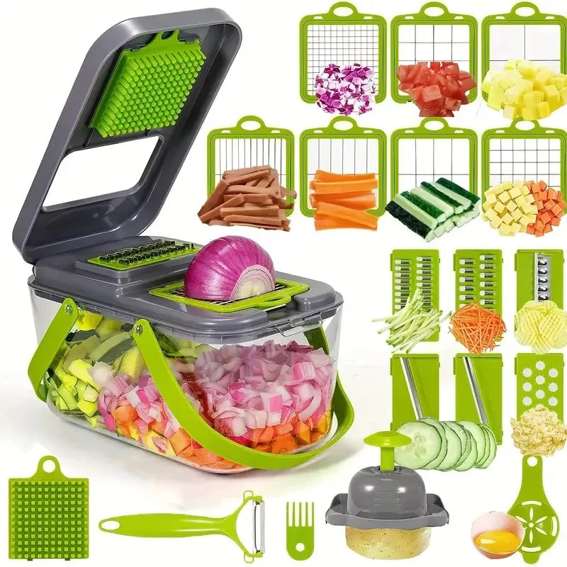 Stainless Steel Vegetable Chopper – Sharp Multi-Purpose Kitchen Slicer 9636067410262-1